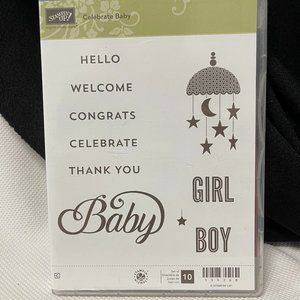 Stampin Up! New set of unmounted and unused stamps  Baby plus generic